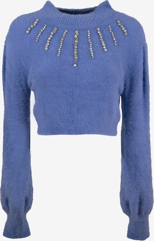 Influencer Pullover in Blau: predná strana