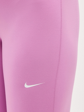 NIKE Skinny Športne hlače 'ONE' | roza barva
