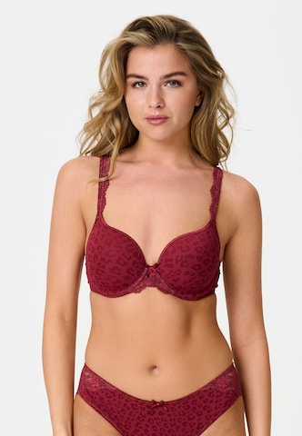 LingaDore T-Shirt BH in Rot: Vorderseite