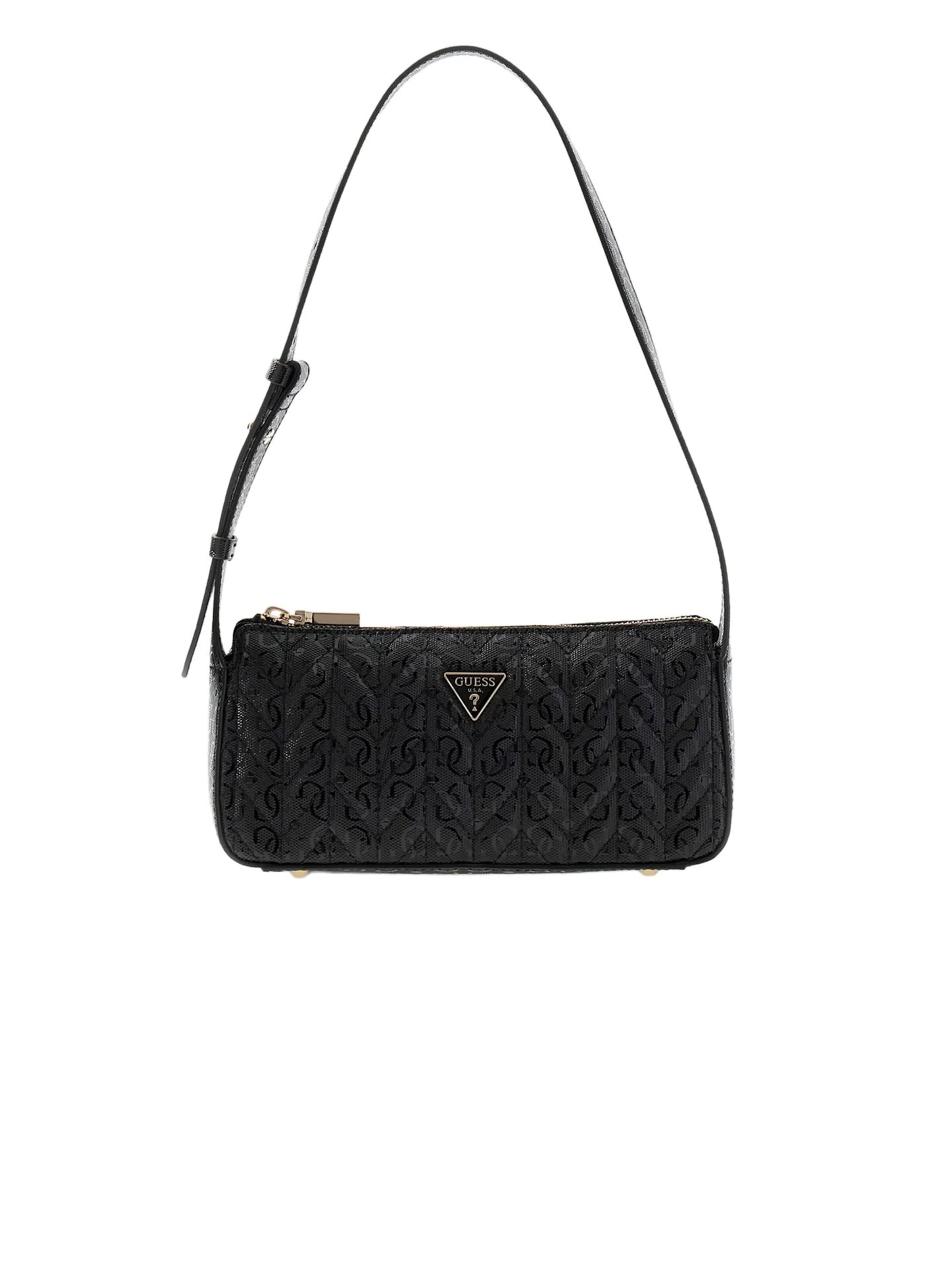 Borsa a spalla di GUESS in nero: frontale