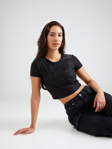 T-shirt Just Cavalli en noir : devant
