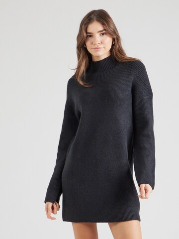 Abito in maglia di Abercrombie & Fitch in nero: frontale