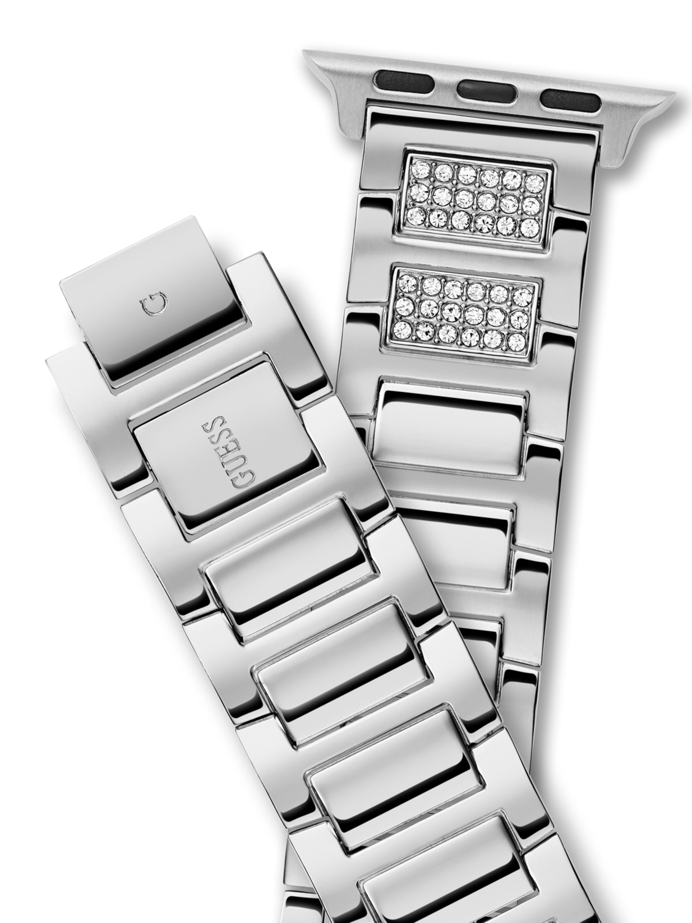 GUESS Analog watch ' APPLE BAND (38MM-40MM) ' in Silver
