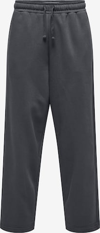 Only & Sons Wide leg Trousers 'ONSCeres' in Grey: front