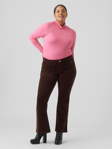 évasé Pantalon 'PEACHY' Vero Moda Curve en marron