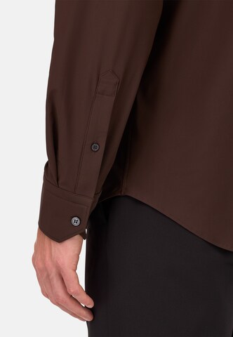 Coupe regular Chemise Boggi Milano en marron