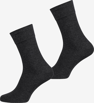 Chaussettes ' Komfortbund ' Nur Die en gris : devant