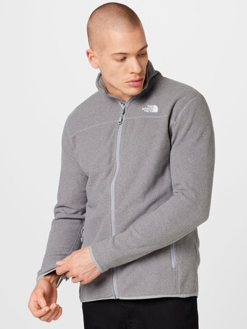 THE NORTH FACE Athletic Fleece Jacket 'Glacier' in Grey: front