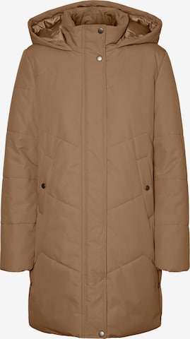 VERO MODA Wintermantel 'WILLA' in Bruin: voorkant