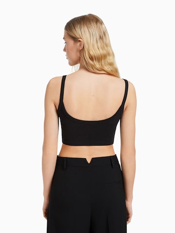 Bershka Top in Schwarz