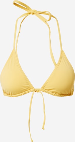 Hauts de bikini sport BILLABONG en jaune : devant