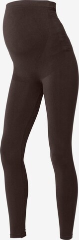 MAMALICIOUS Skinny Leggings 'TIA JEANNE' in Brown: front