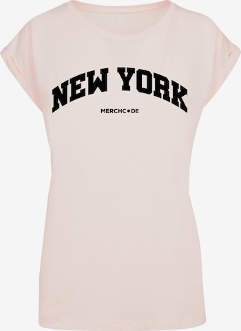 T-shirt 'New York' Merchcode en rose : devant