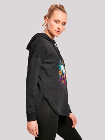 F4NT4STIC Sweatshirt 'Bunte Fußball Grafik' in Zwart