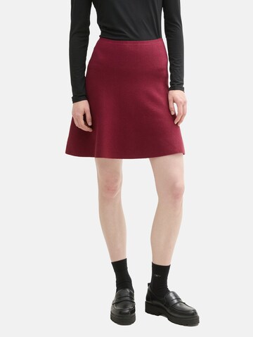 TOM TAILOR DENIM Rok in Rood: voorkant