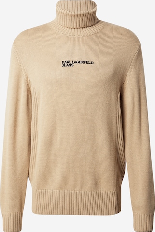 Pulover de la KARL LAGERFELD JEANS pe bej: față