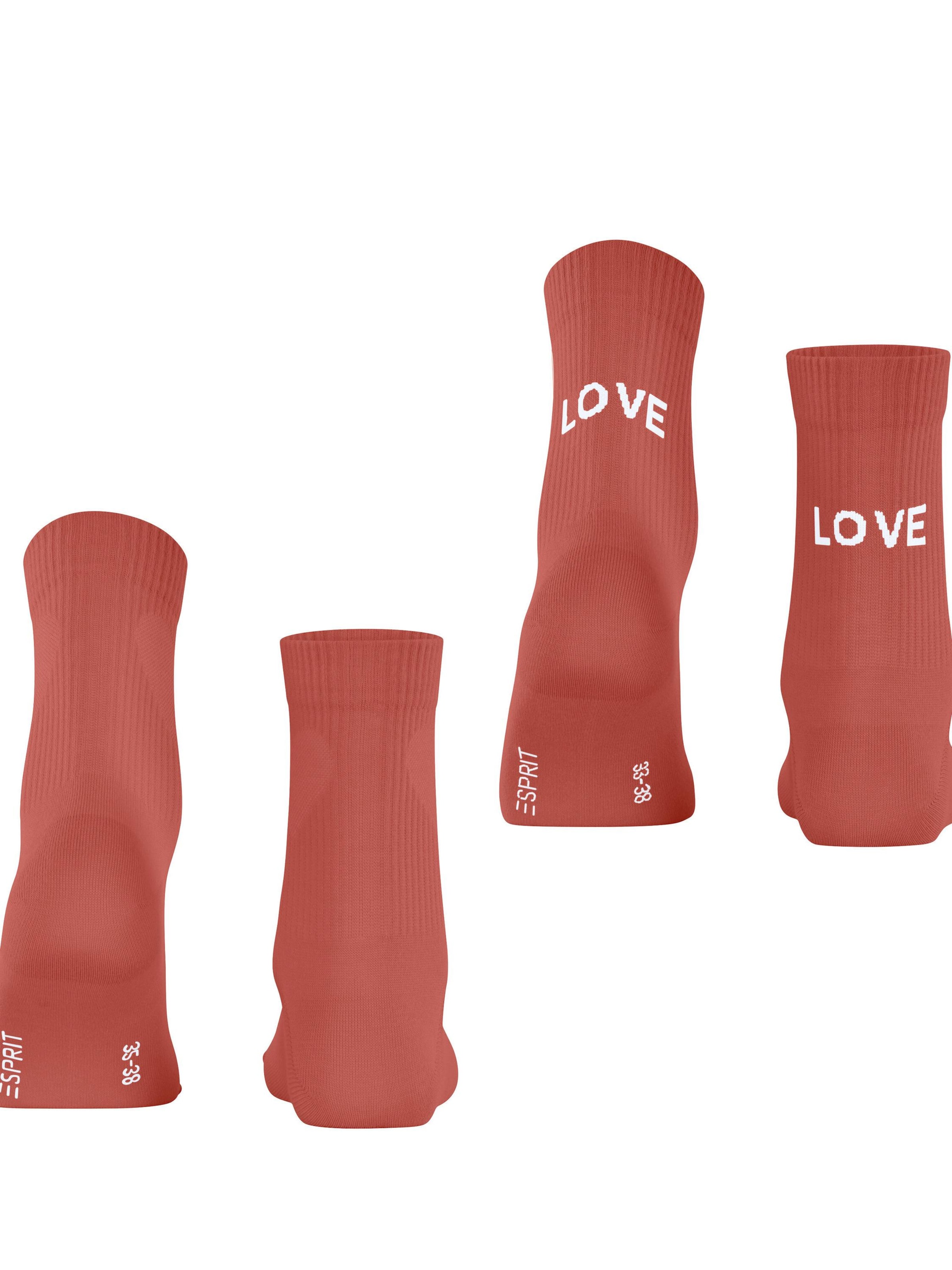 ESPRIT Socken 'Heart & Love'‌‌‌‌‌‌‌‌ in Rot