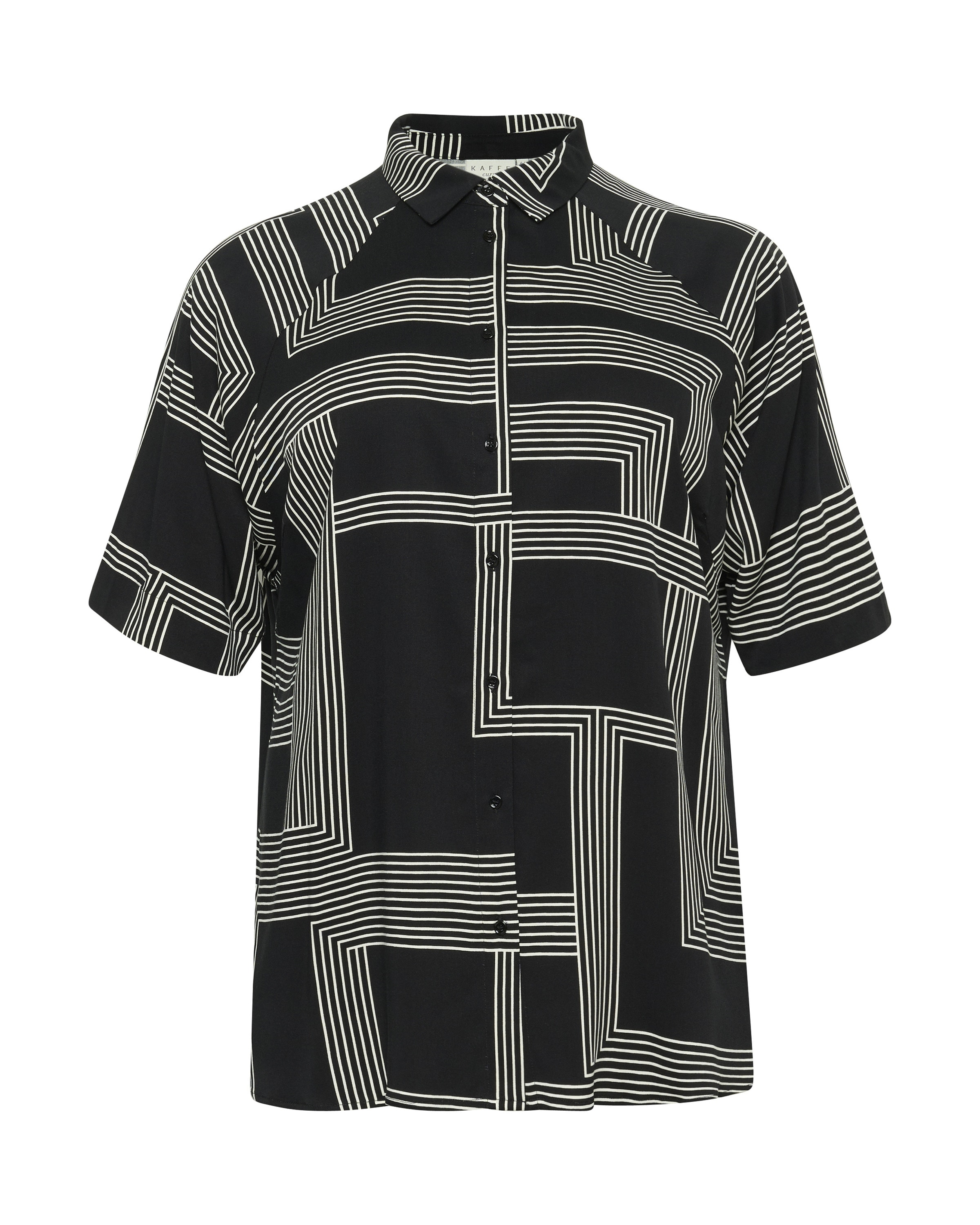 Chemisier 'Donna' KAFFE CURVE en noir : devant