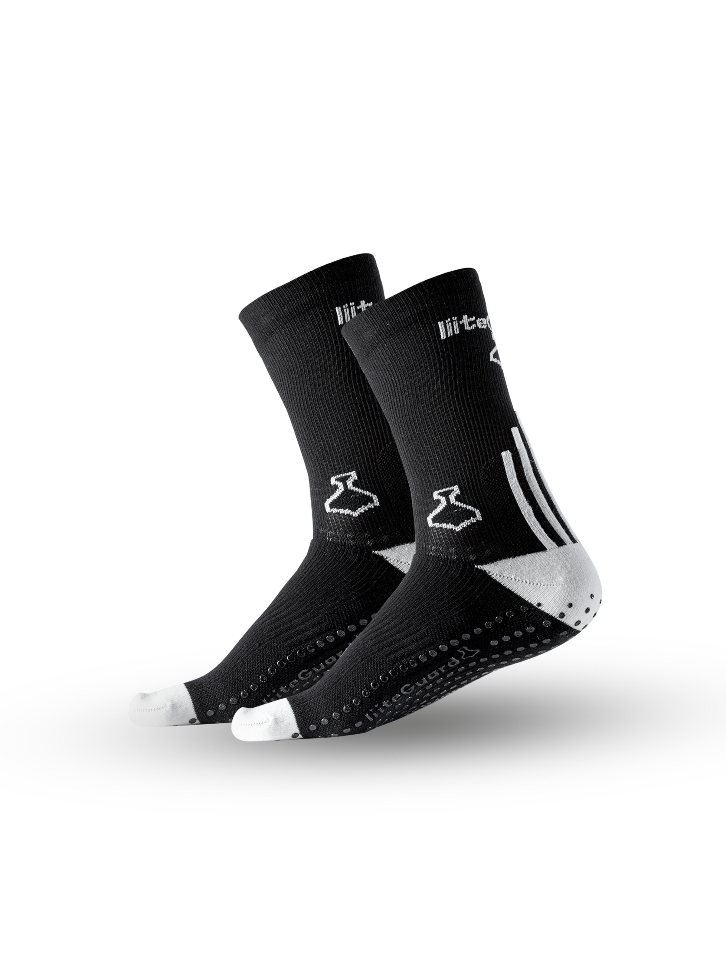 Chaussettes de sport 'Pro-Tech' liiteGuard en noir : devant