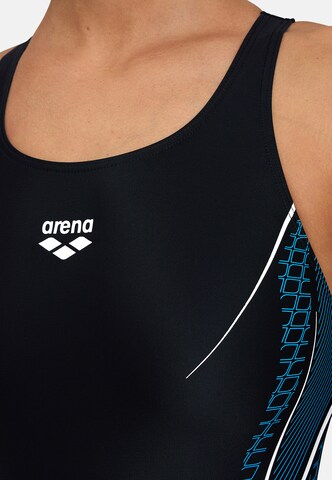 ARENABustier Sportski kupaći kostim 'MODULAR' - plava boja