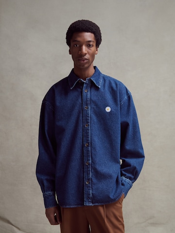 ABOJ ADEJ Regular fit Overhemd 'Meklit' in Blauw: voorkant