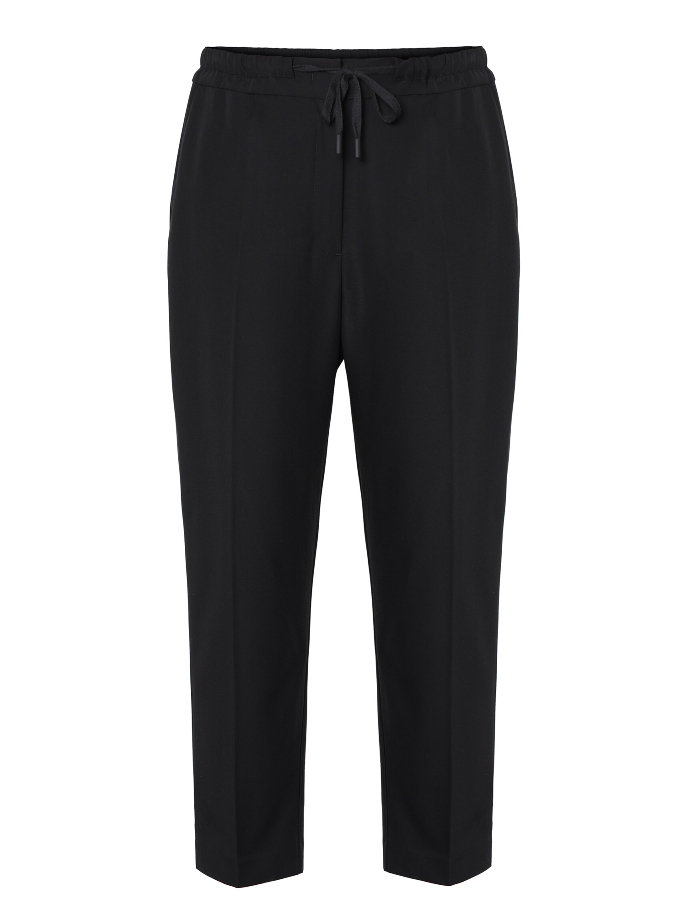 TATUUM Широка кройка Панталон с ръб 'Siko 1' в черно: отпред