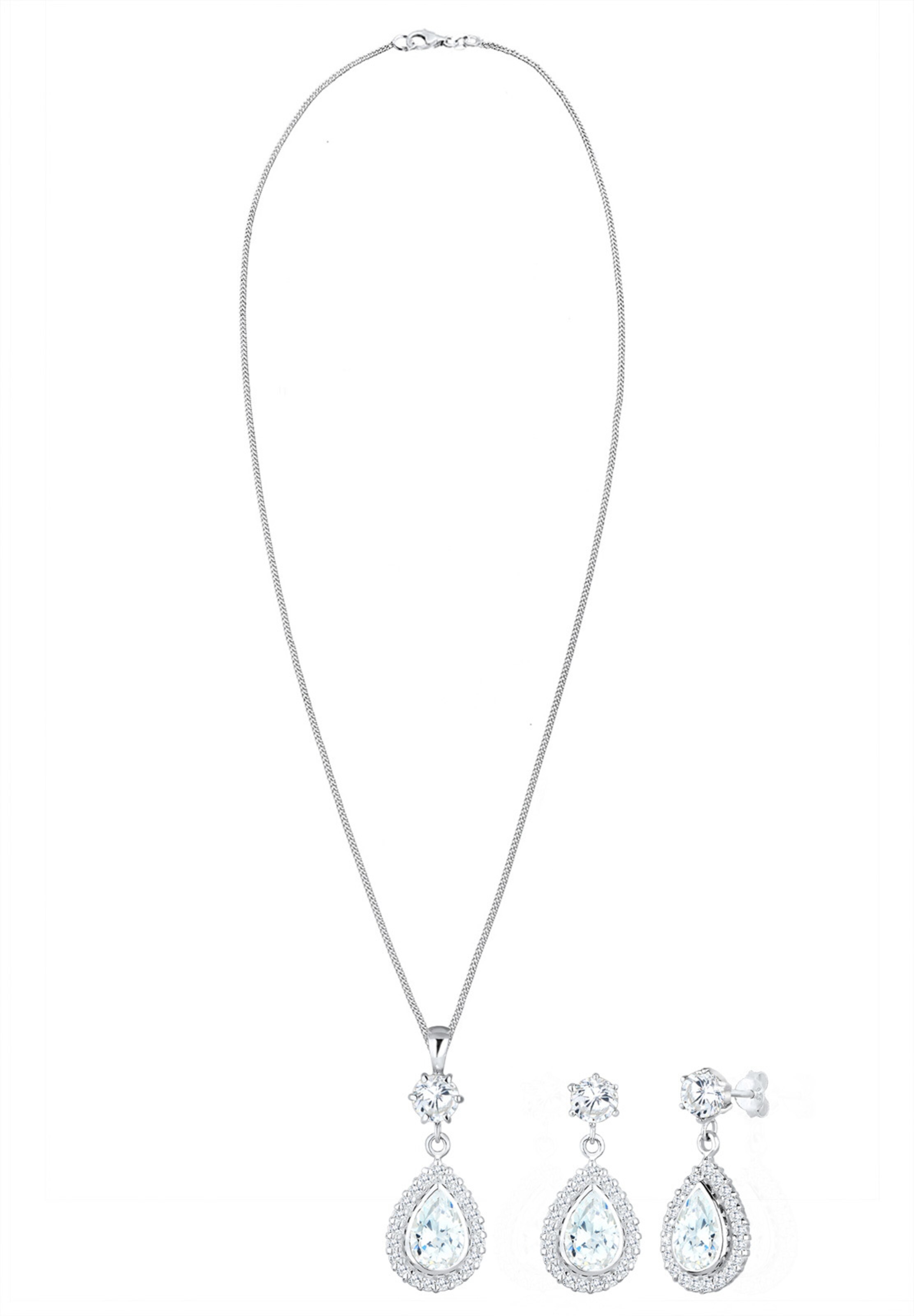 Parure de bijoux ELLI PREMIUM en argent : devant