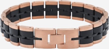 La Moda Me - Pulsera 'Baldr Rose Gold & Zebrawood' en negro: frente