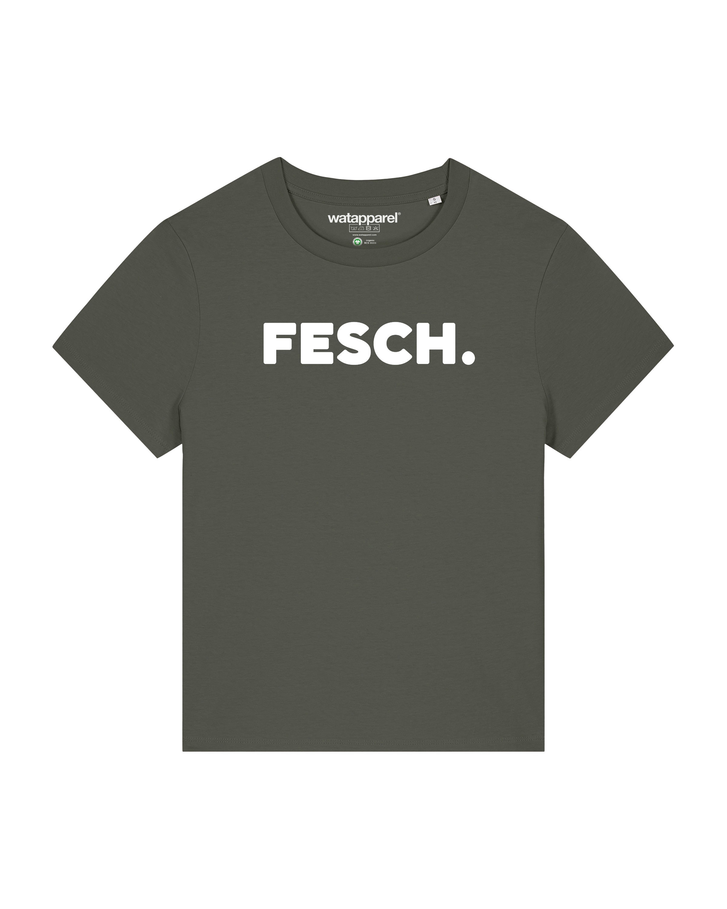 Maglietta ' Fesch ' di Watapparel in verde: frontale