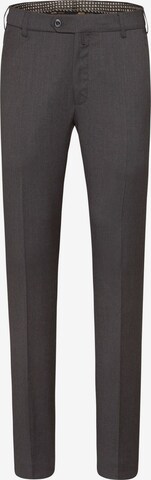 MEYER Slim fit Pleated Pants 'Bonn' in Grey: front