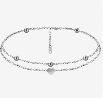Kim Johanson Fußschmuck 'Heart' in Silber: Vorderseite