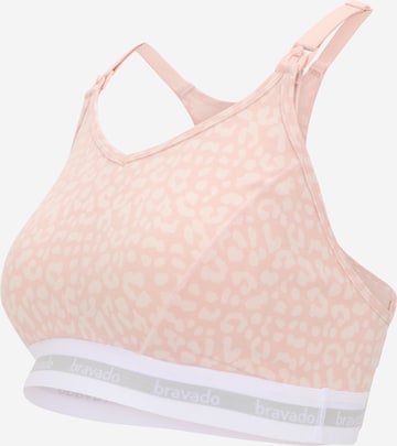 Bravado Designs Bralette Nursing bra in Pink: front