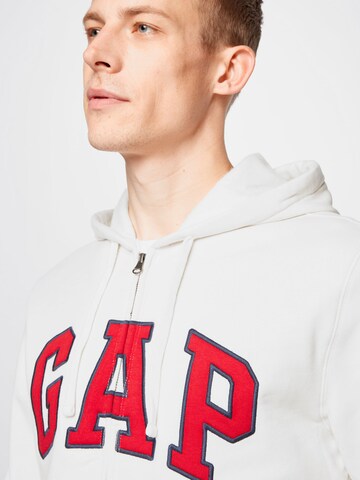 GAP Zip-Up Hoodie in White