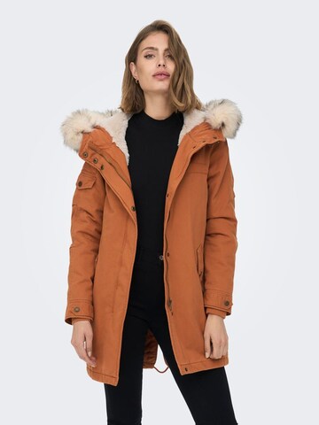 Parka mi-saison 'May' ONLY en marron