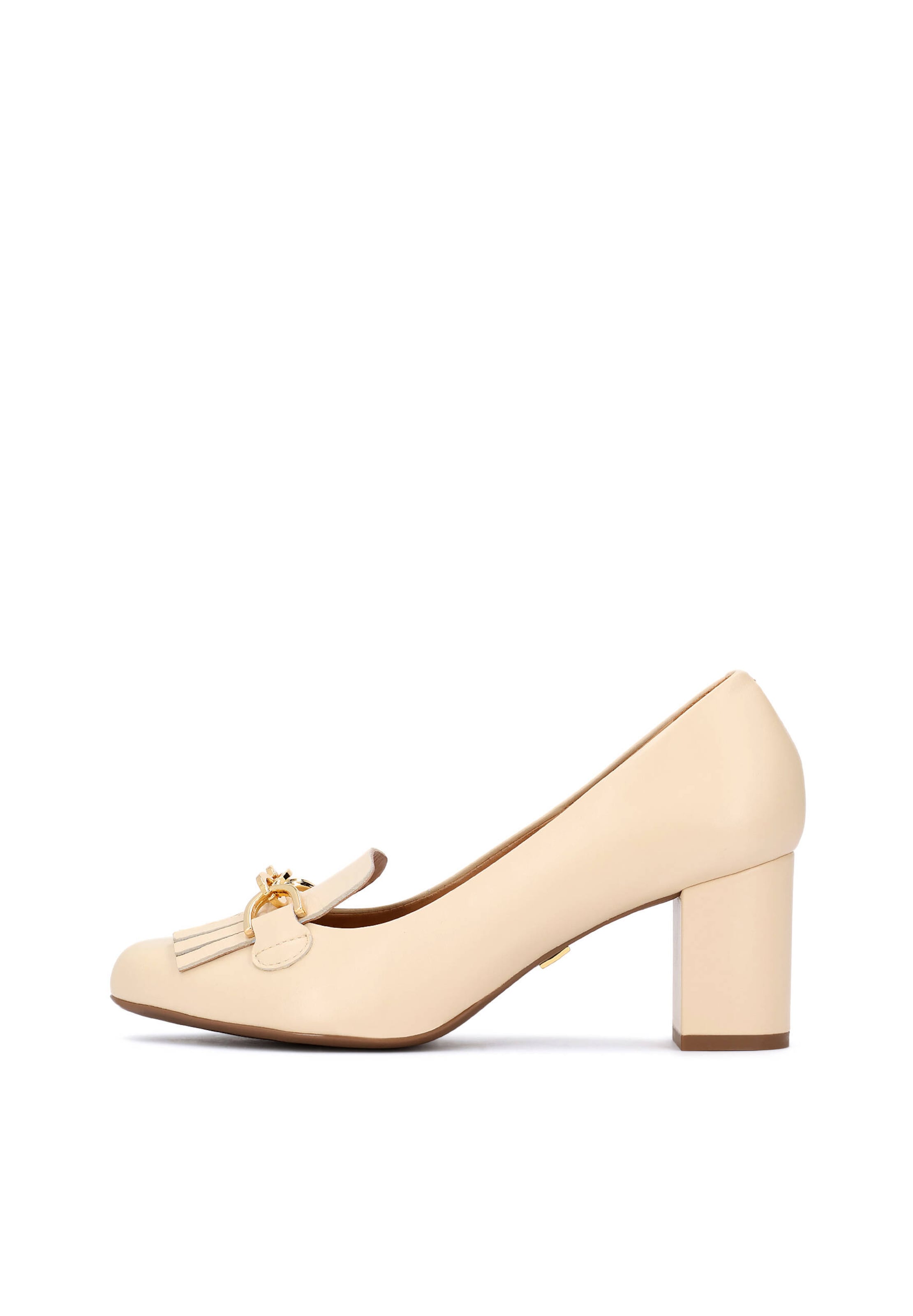 Kazar - Zapatos con plataforma en beige: frente