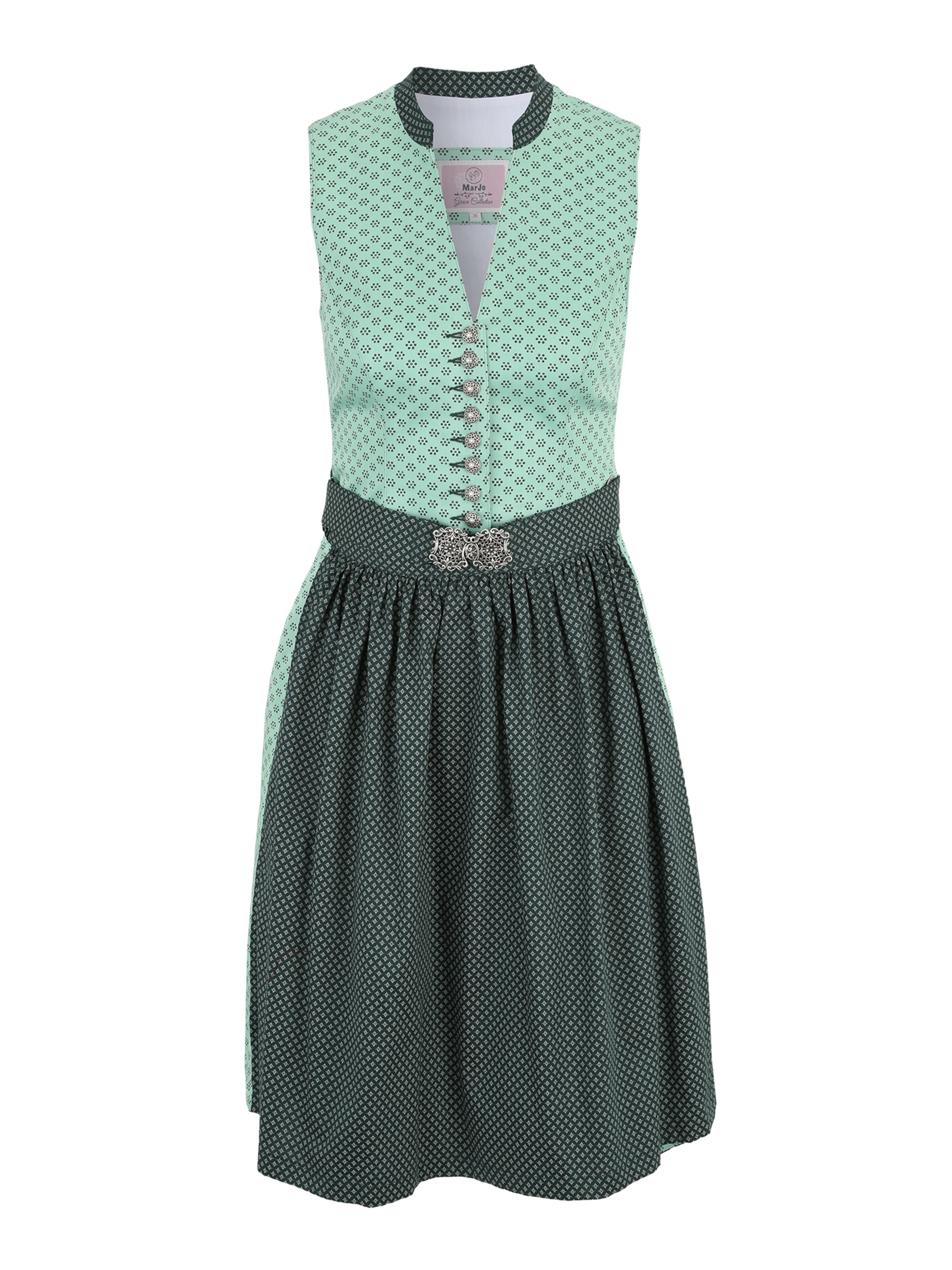 Frauen Große Größen MARJO Kleid 'Kelly' in Mint, Dunkelgrün - AS44228 Frauen Große Größen MARJO Kleid 'Kelly' in Mint, Dunkelgrün - AS44228