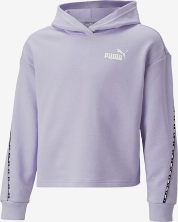 PUMA Sportief sweatshirt 'Power Tape' in Lila: voorkant