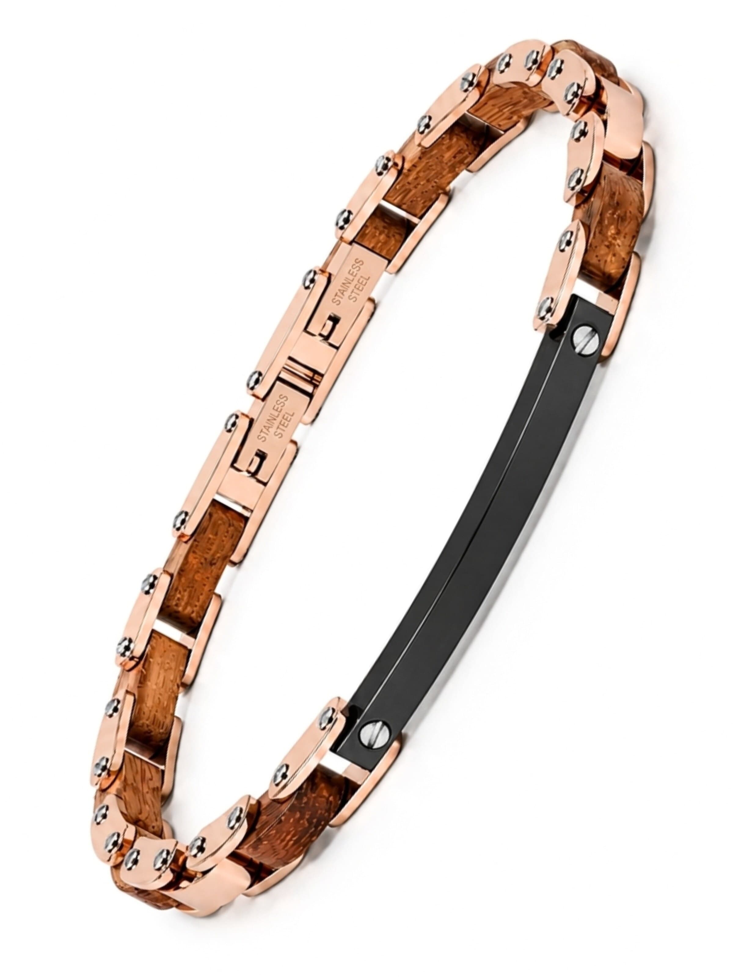 UNIQAL Armband 'FORTE'‌‌‌‌‌‌‌‌ in Gold: Vorderseite