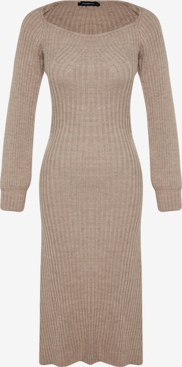 Trendyol Adīta kleita, krāsa - gaiši brūns, Preces skats