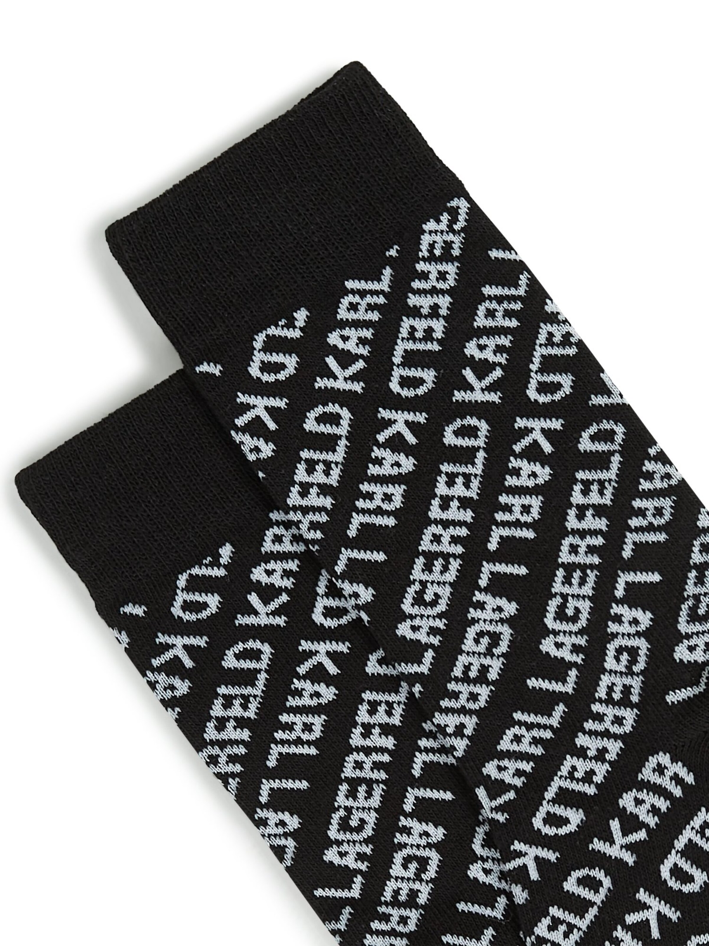 Șosete ' Socken mit Allover-Logo – 3er-Pack ' de la Karl Lagerfeld pe negru