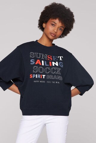 Soccx Sweatshirt in Blue: front