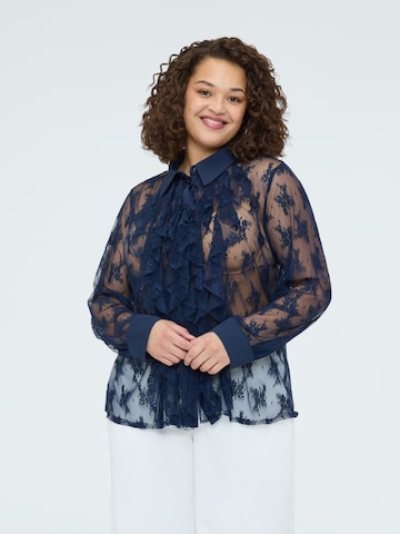 Fiorella Rubino Blouse in Blue: front