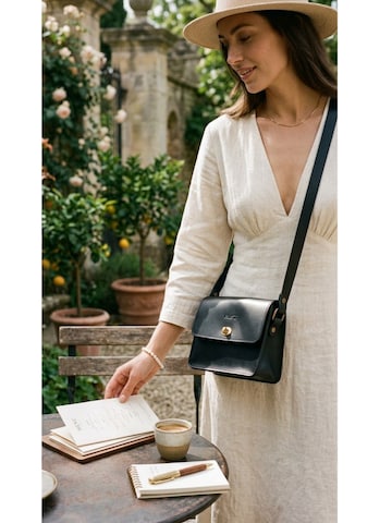 Sac à bandoulière 'Leather Crossbody Black The Santa Fe Collection' THE DUST COMPANY en noir