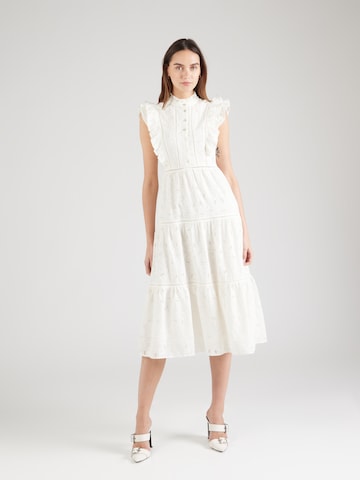 VILA ROUGE Платье-рубашка 'CORA' в Бежевый: спереди