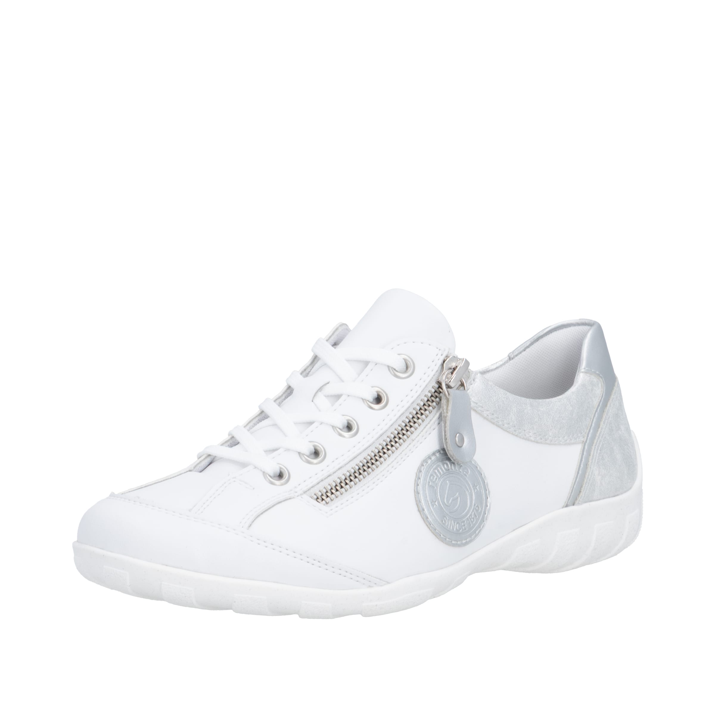 Chaussure de sport à lacets REMONTE en blanc : devant