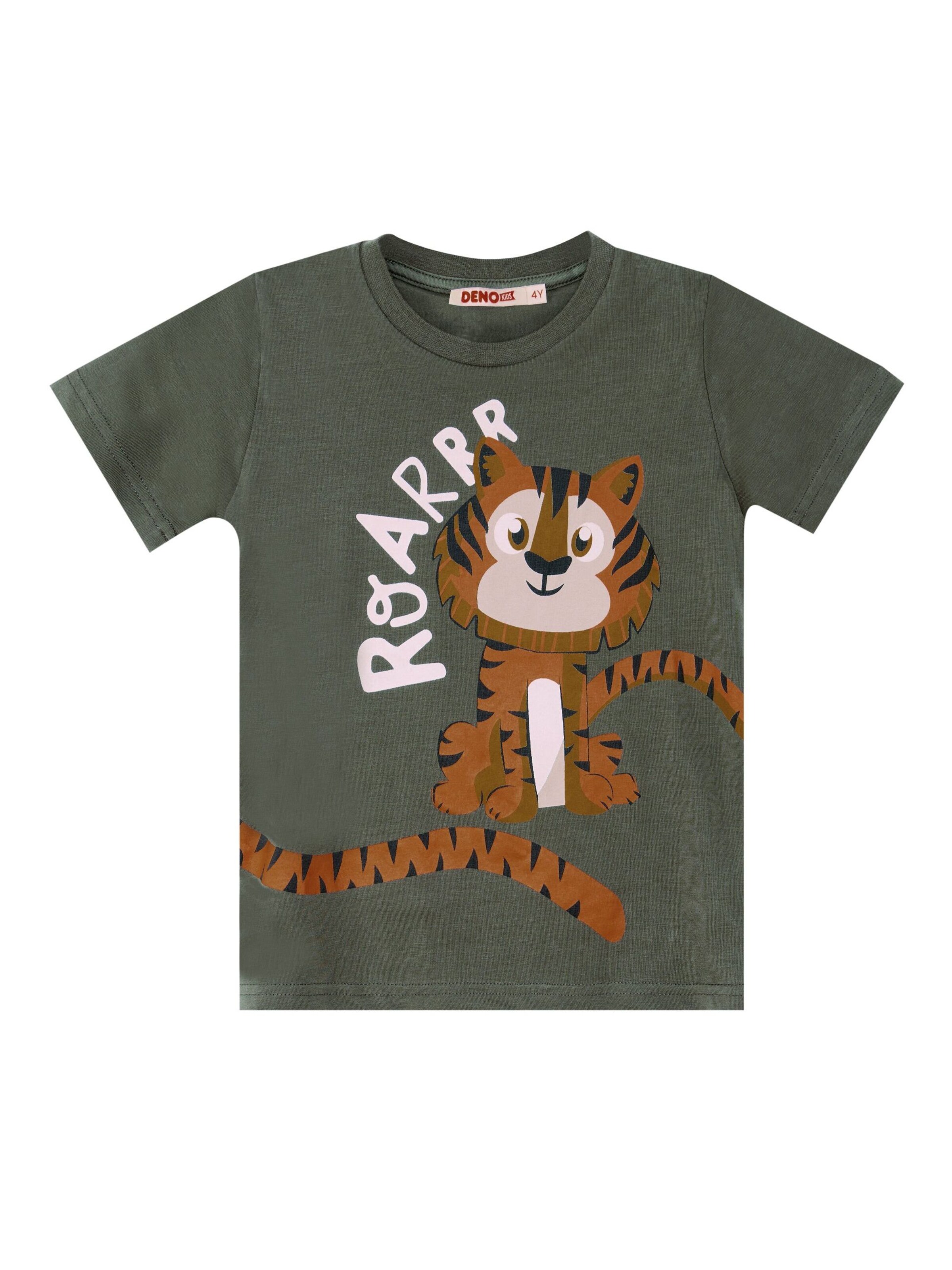 Denokids Tracksuit 'Roar Tiger' in Green
