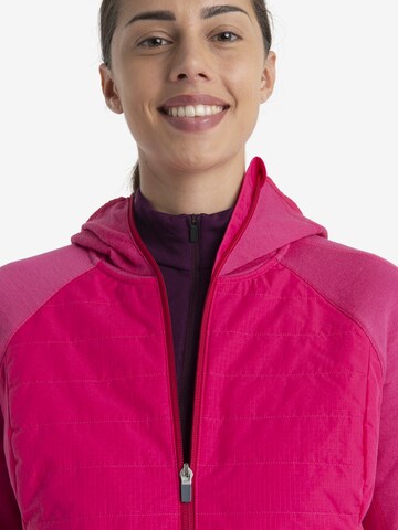 ICEBREAKER Jacke 'Quantum Hybrid' in Pink