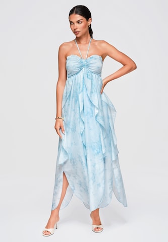Ombre Kleid in Blau: Vorderseite