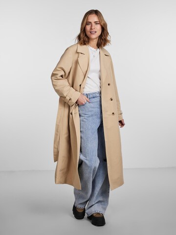 Manteau mi-saison 'Taya' PIECES en beige