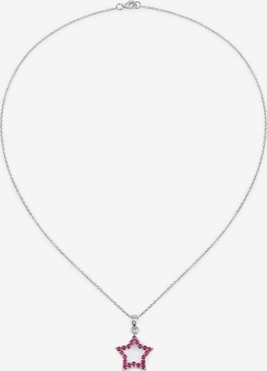 Rafaela Donata Kette in One Size in rubinrot / silber, Produktansicht